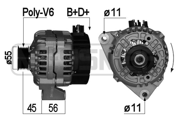 Generator / Alternator 209063A ERA