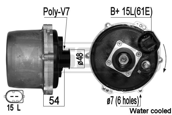 Generator / alternator 209068A ERA