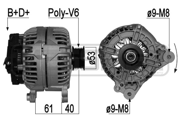 Generator / Alternator 209069 ERA