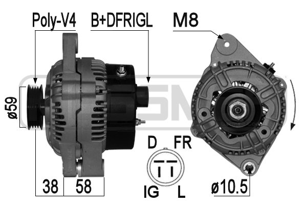 Generator / Alternator 209076A ERA