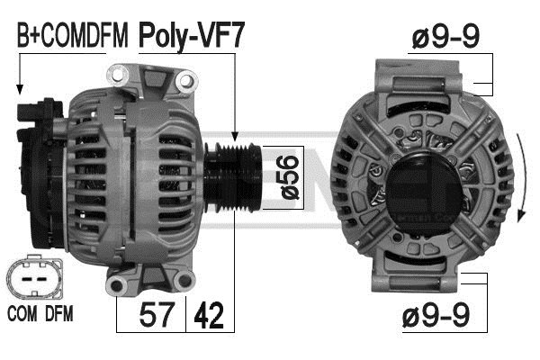 Generator / Alternator 209086 ERA