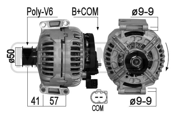 Generator / alternator 209088A ERA