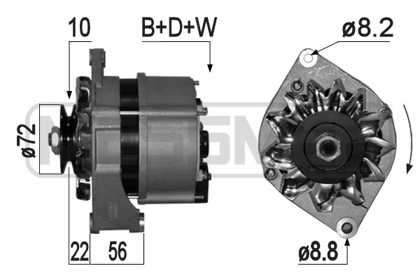 Generator / alternator 209090A ERA