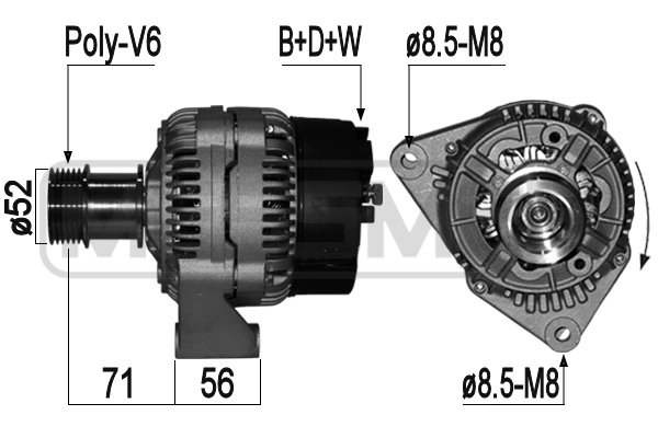 Generator / Alternator 209092A ERA