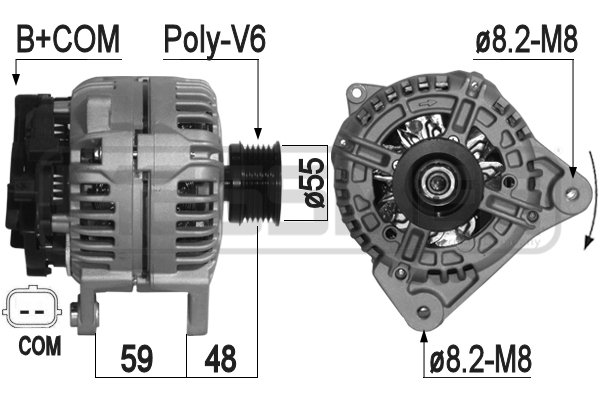 Generator / Alternator 209098A ERA