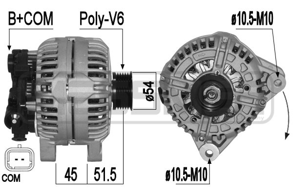 Generator / alternator 209099A ERA