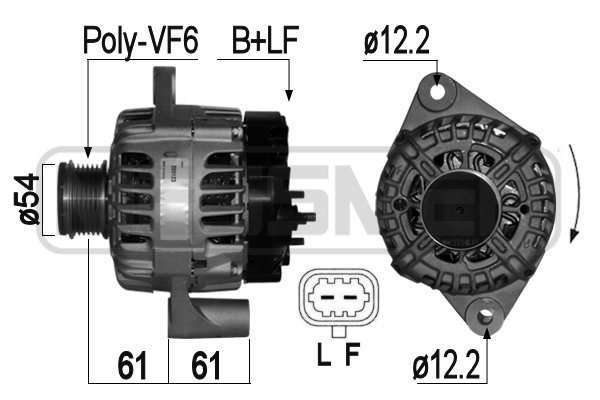 Generator / alternator 209123 ERA