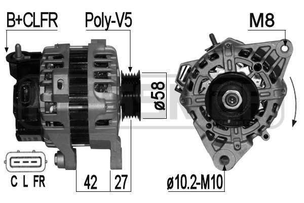 Generator / Alternator 209124 ERA