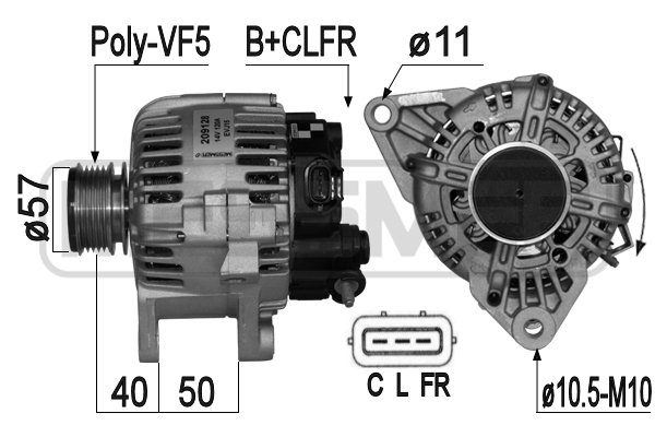 Generator / Alternator 209128 ERA