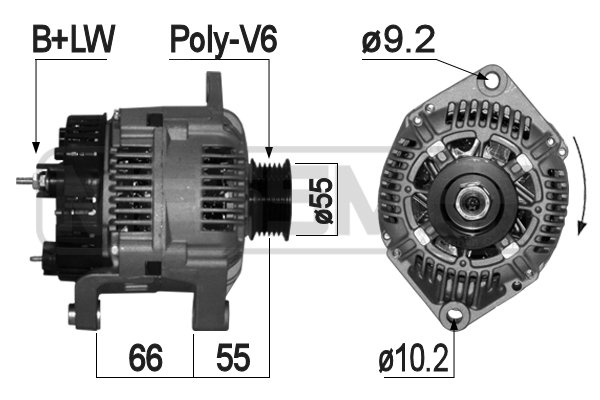 Generator / Alternator 209139 ERA