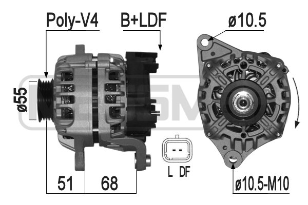 Generator / Alternator 209143A ERA