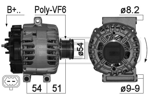 Generator / alternator 209148A ERA