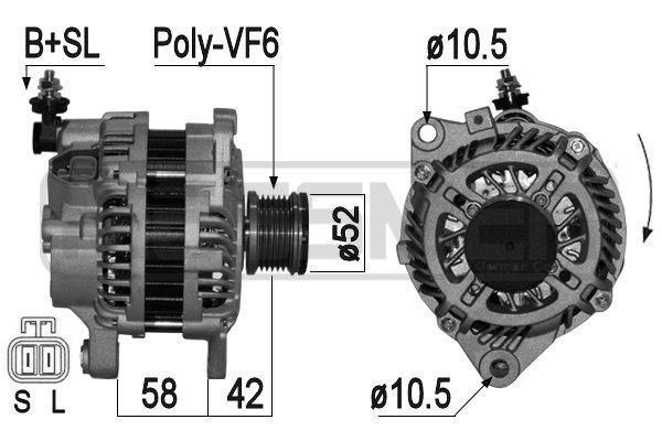 Generator / Alternator 209153A ERA