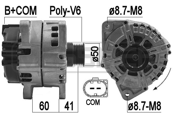 Generator / alternator 209172 ERA
