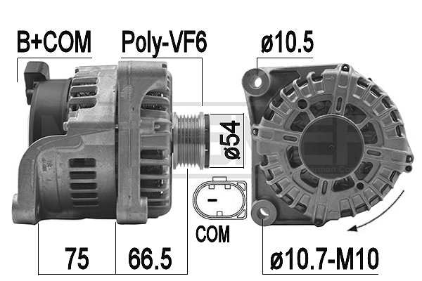 Generator / alternator 209176 ERA