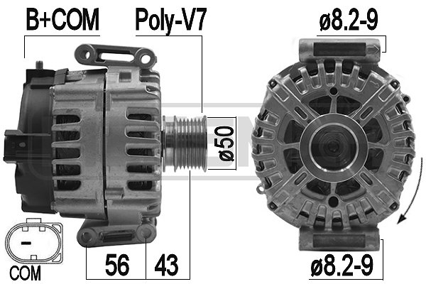 Generator / alternator 209181 ERA