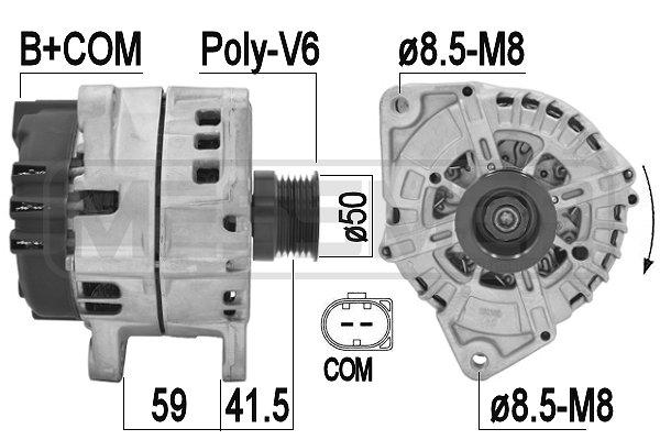 Generator / alternator 209203 ERA