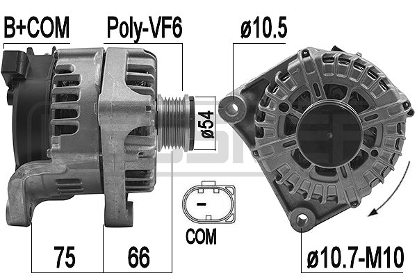 Generator / alternator 209206 ERA