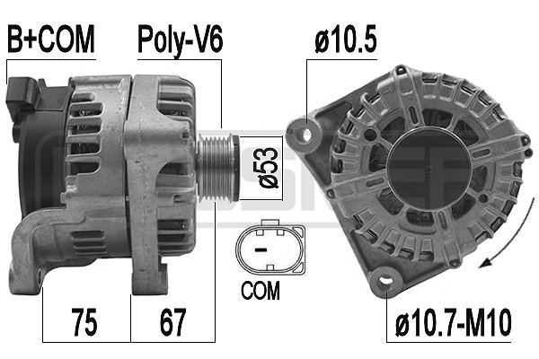 Generator / Alternator 209210 ERA