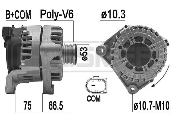 Generator / alternator 209211 ERA