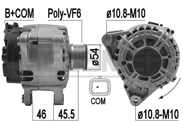 Generator / alternator 209223 ERA