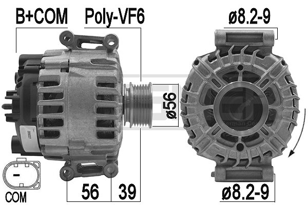 Generator / alternator 209227 ERA