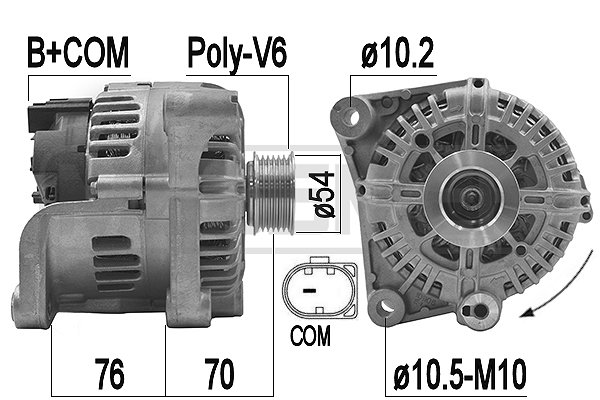 Generator / alternator 209229 ERA