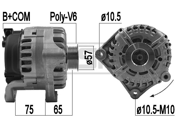 Generator / alternator 209237 ERA