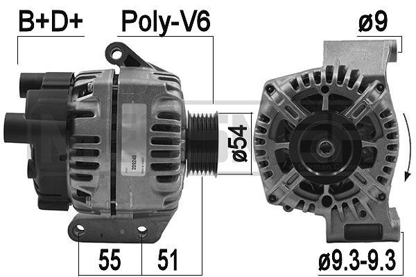 Generator / Alternator 209240 ERA
