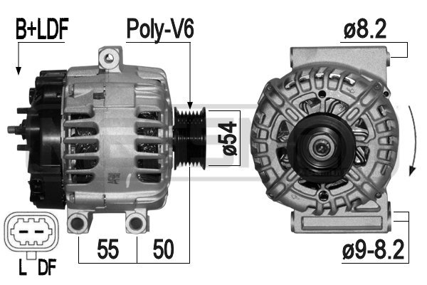 Generator / alternator 209243 ERA