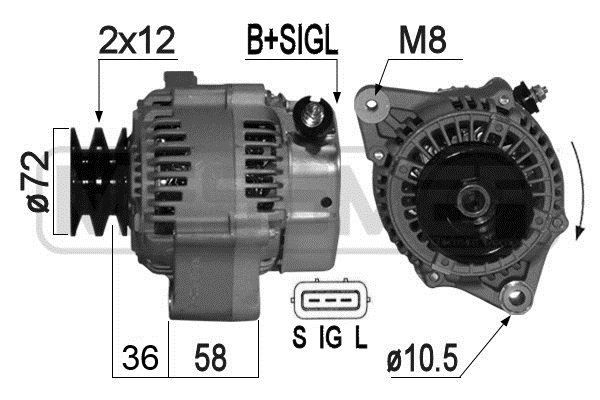 Generator / Alternator 209250A ERA