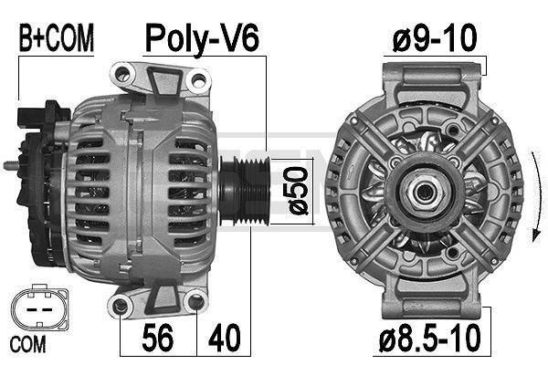 Generator / alternator 209259 ERA