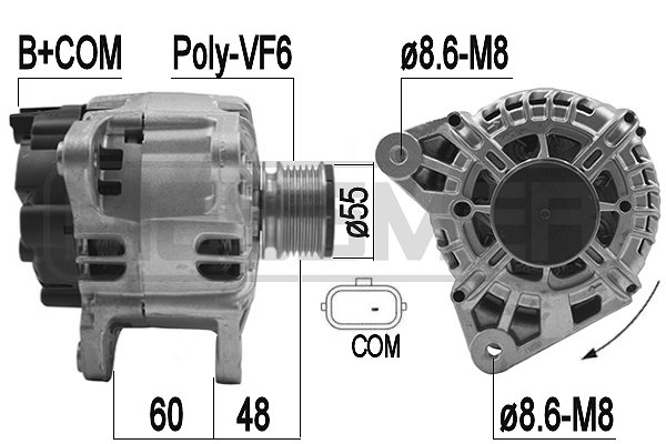 Generator / alternator 209265 ERA