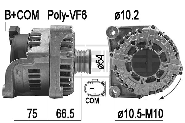 Generator / alternator 209266 ERA