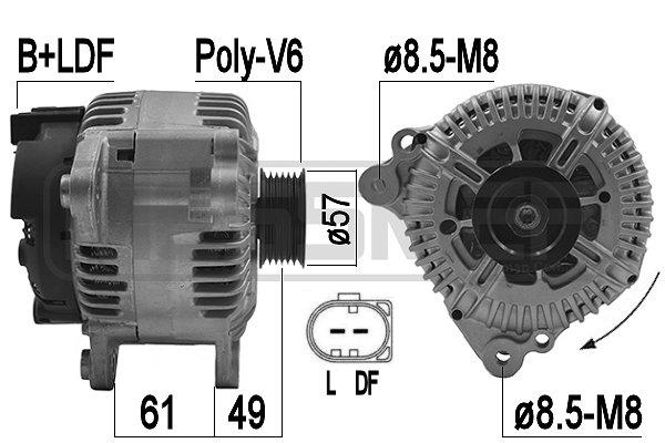 Generator / alternator 209277 ERA