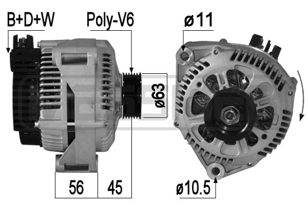 Generator / Alternator 209281A ERA