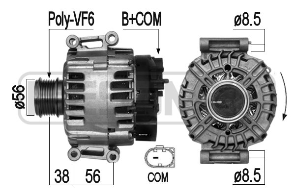 Generator / alternator 209286 ERA