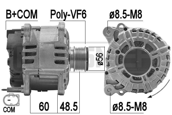 Generator / alternator 209288 ERA