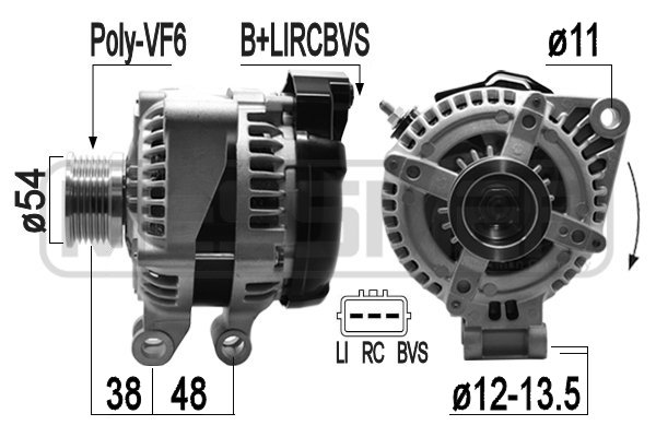 Generator / Alternator 209291 ERA