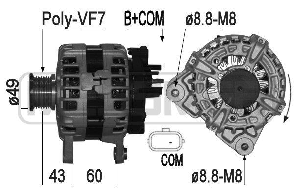 Generator / Alternator 209292A ERA
