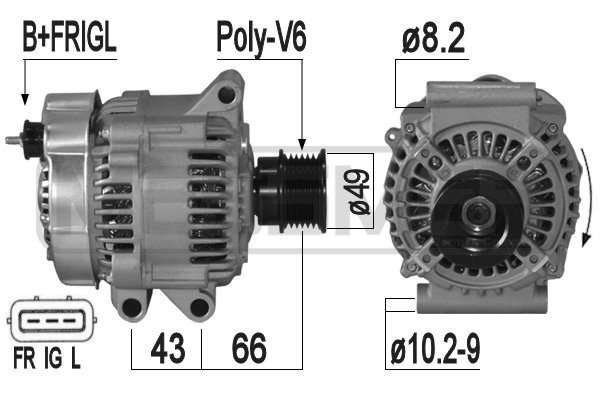 Generator / Alternator 209302A ERA