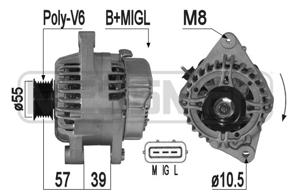 Generator / Alternator 209304A ERA