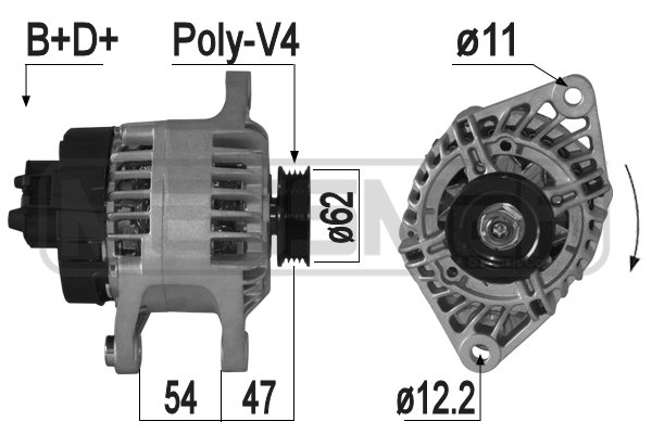 Generator / Alternator 209306A ERA