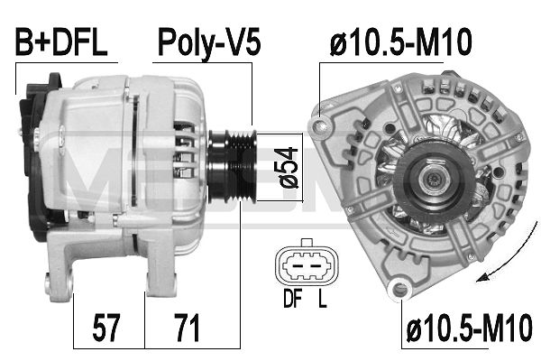 Generator / Alternator 209332A ERA