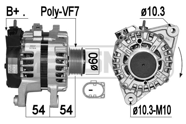 Generator / Alternator 209337 ERA