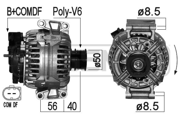 Generator / alternator 209341 ERA