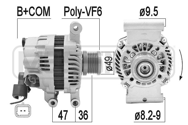 Generator / Alternator 209354A ERA