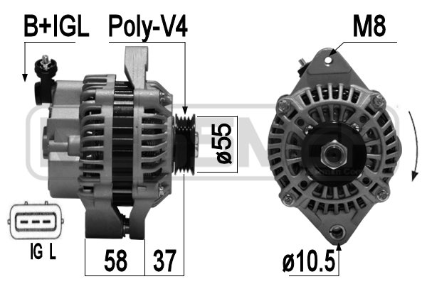 Generator / Alternator 209367A ERA