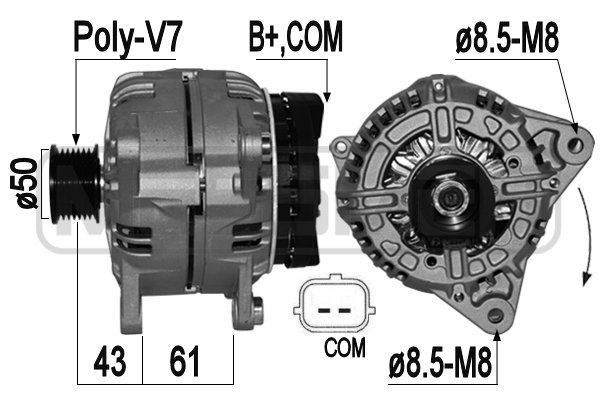 Generator / Alternator 209404A ERA