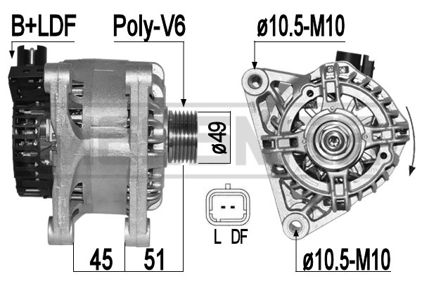 Generator / Alternator 209438 ERA